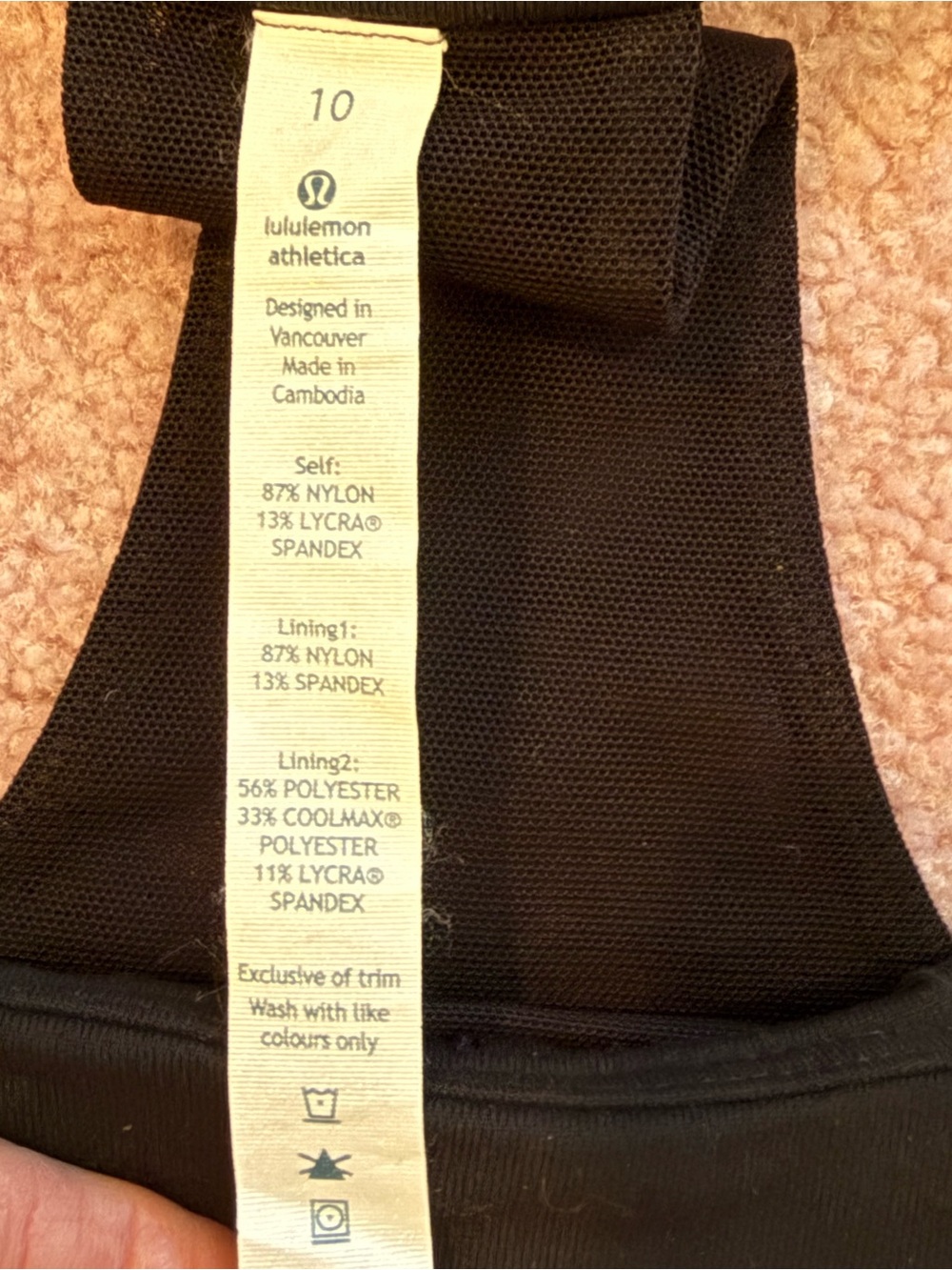 lululemon athletica Black Racerback Tank Camisole - Picture 3 of 3